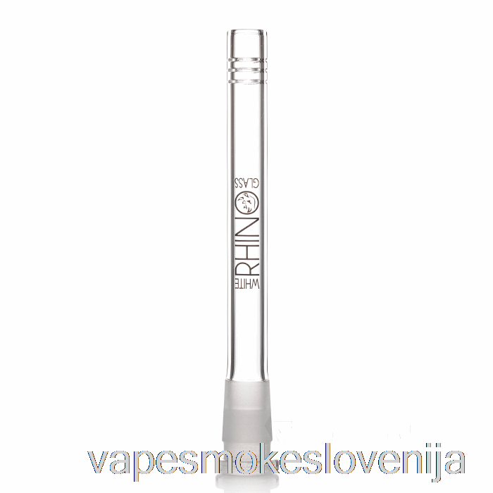 Vape Petrol White Rhino 19/14 Glass Downstem 6inch